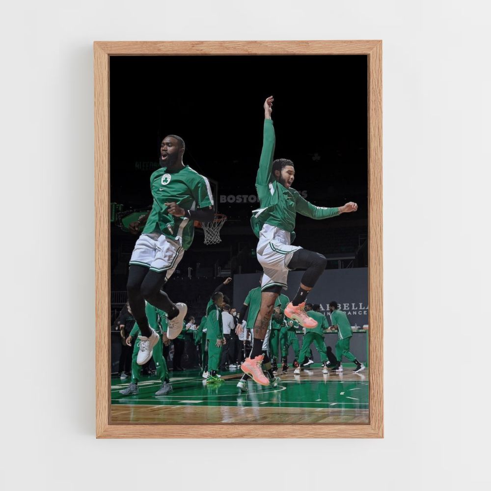 Poster di salto dei Boston Celtics