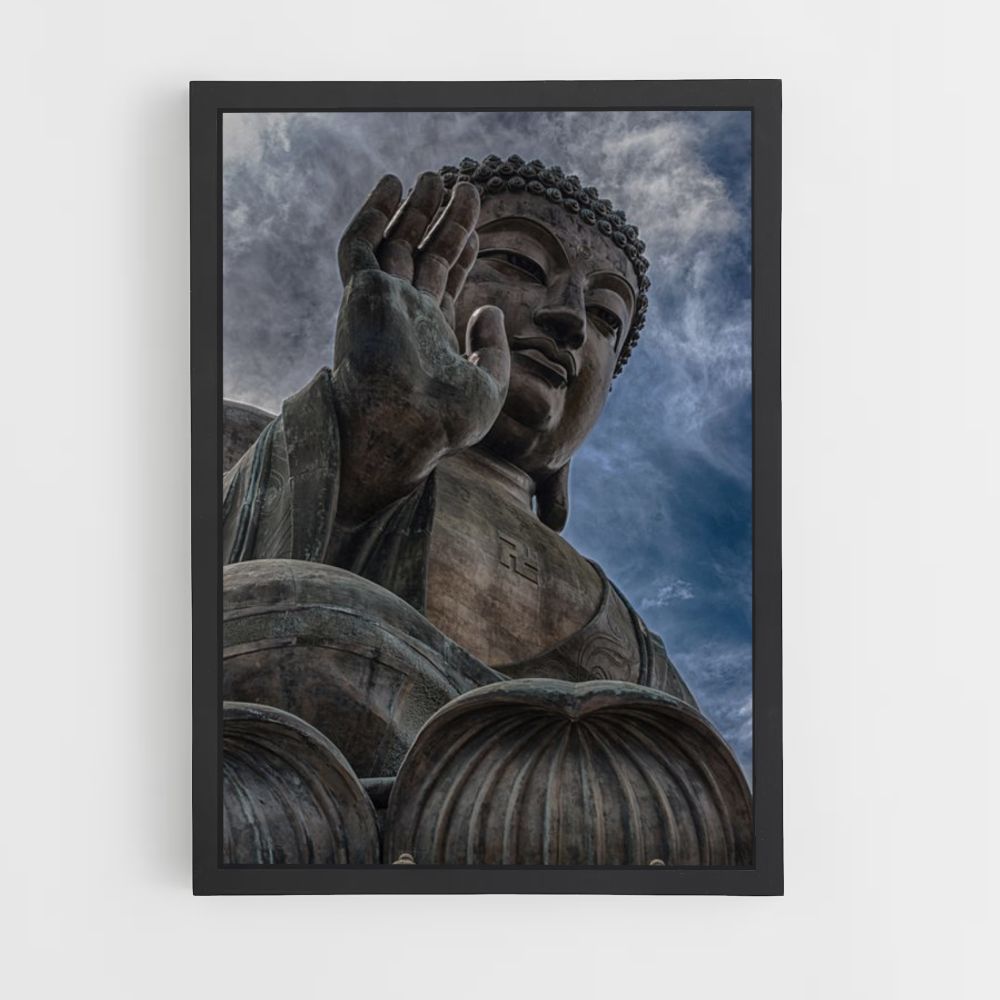 Poster della statua del Buddha