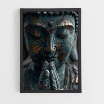 Poster Buddha blu