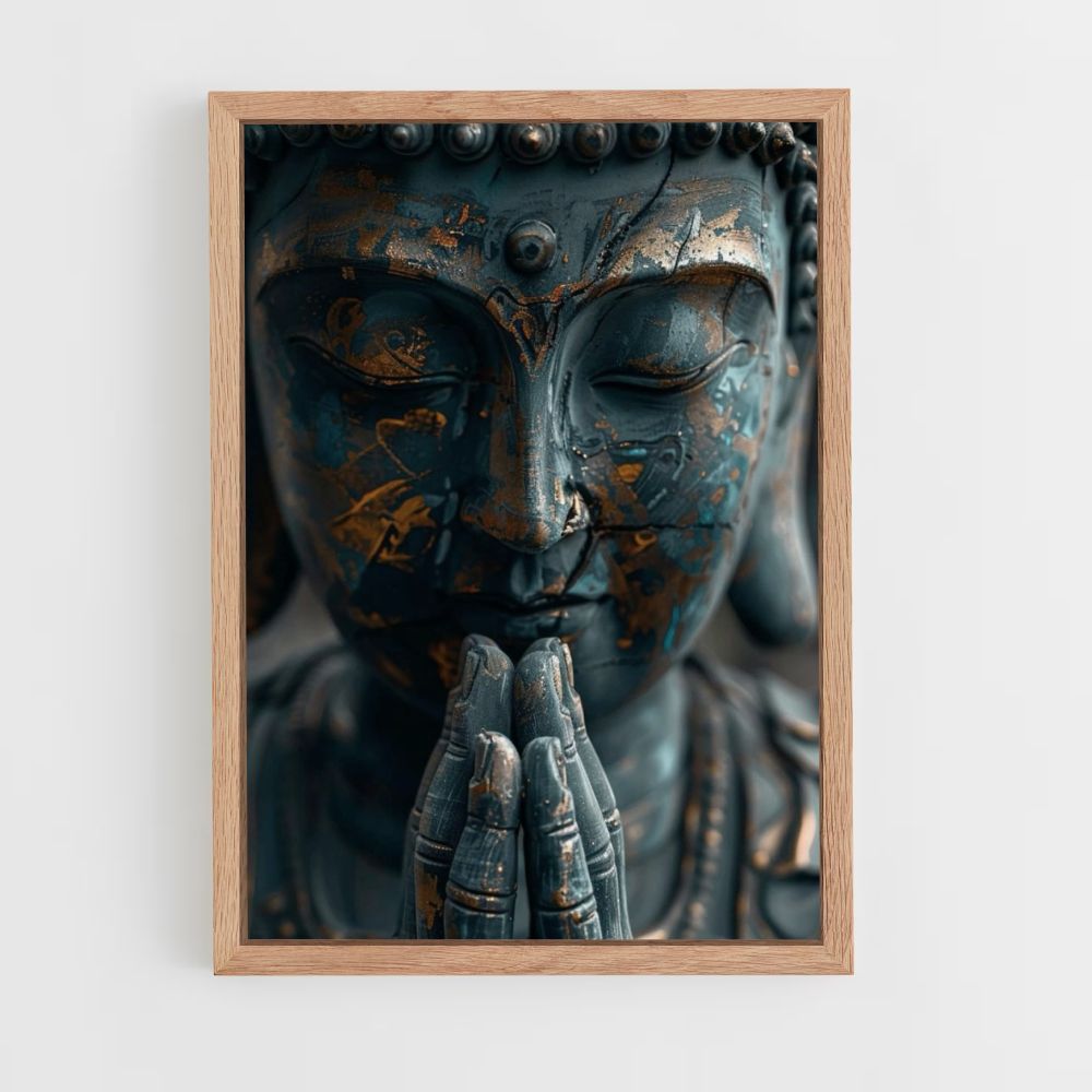 Poster Buddha blu