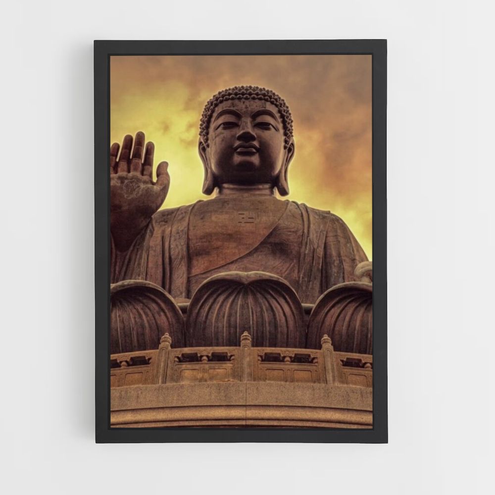 Poster del Buddha arancione