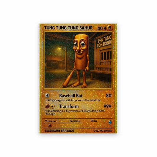 Poster Tung Tung Sahur Carte
