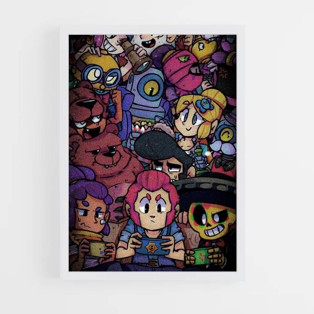 Poster con disegni di Brawl Stars