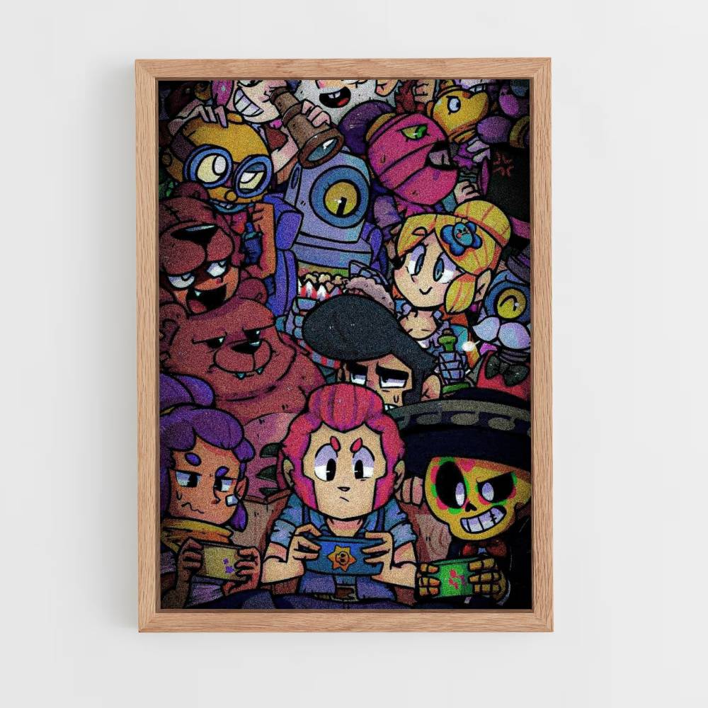 Poster con disegni di Brawl Stars