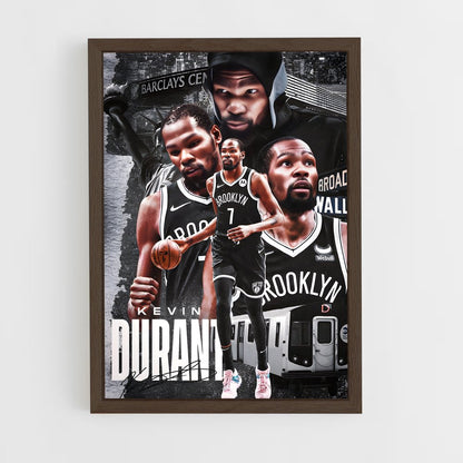 brooklyn-nets-12 cadre Bois foncé
