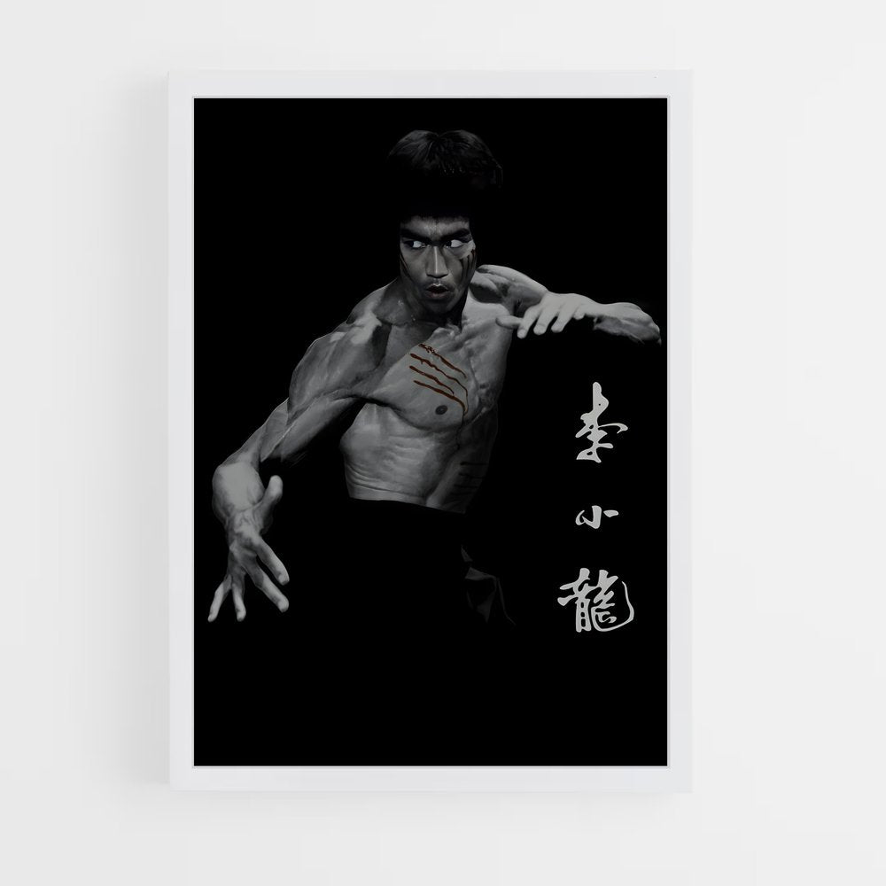 bruce-lee-2 cadre Blanc