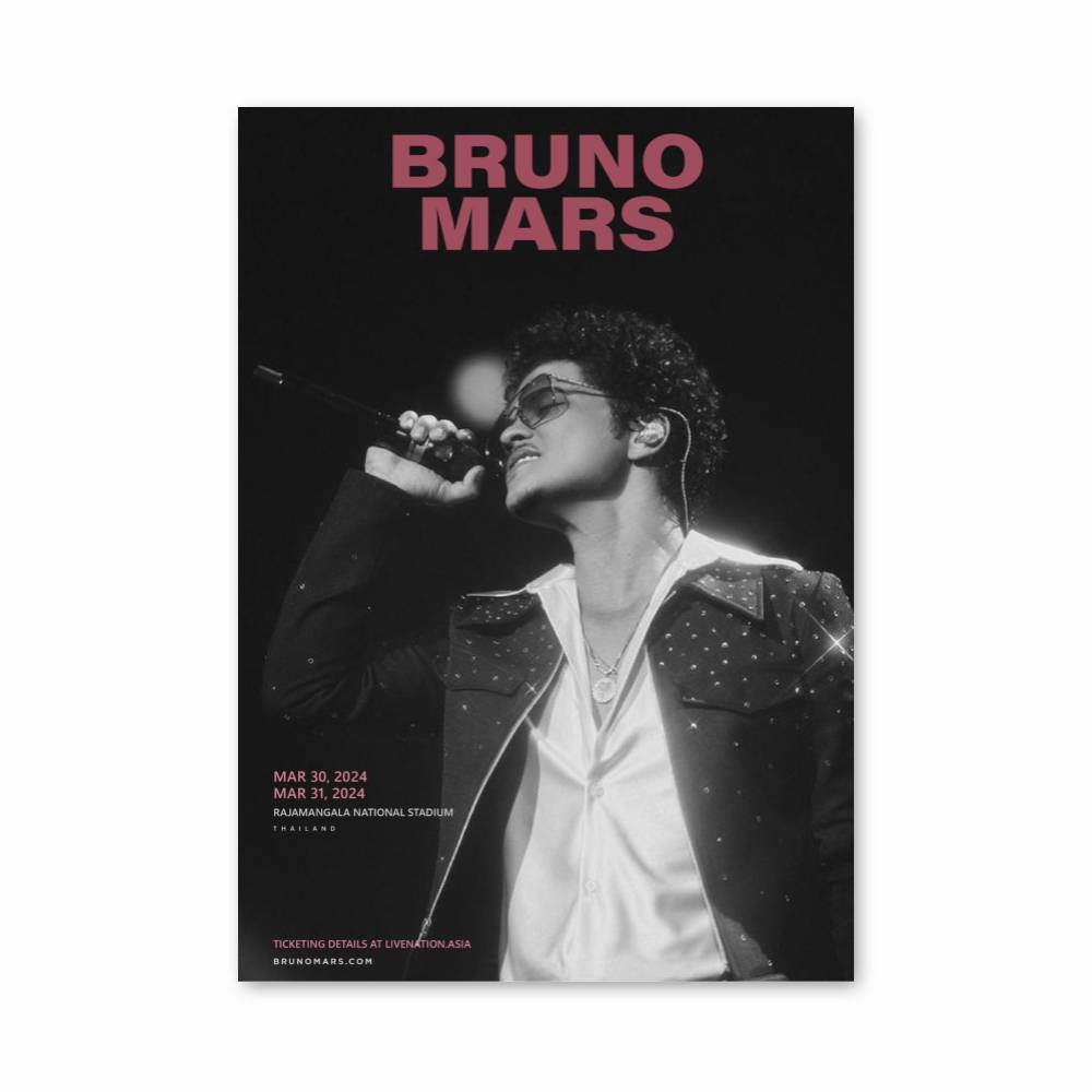 Poster Bruno Mars Chant