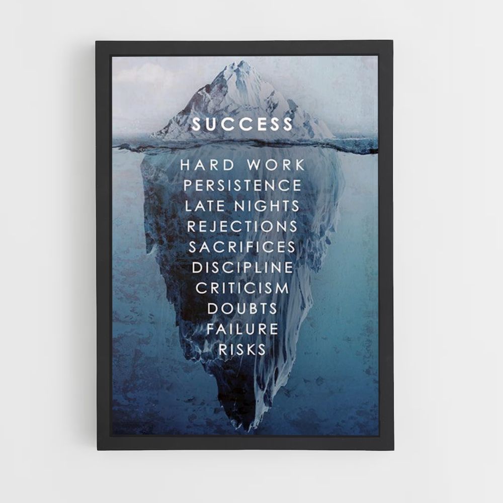 Poster di successo dell'iceberg