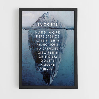 Poster di successo dell'iceberg