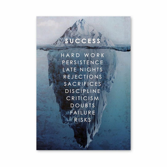 Poster di successo dell'iceberg