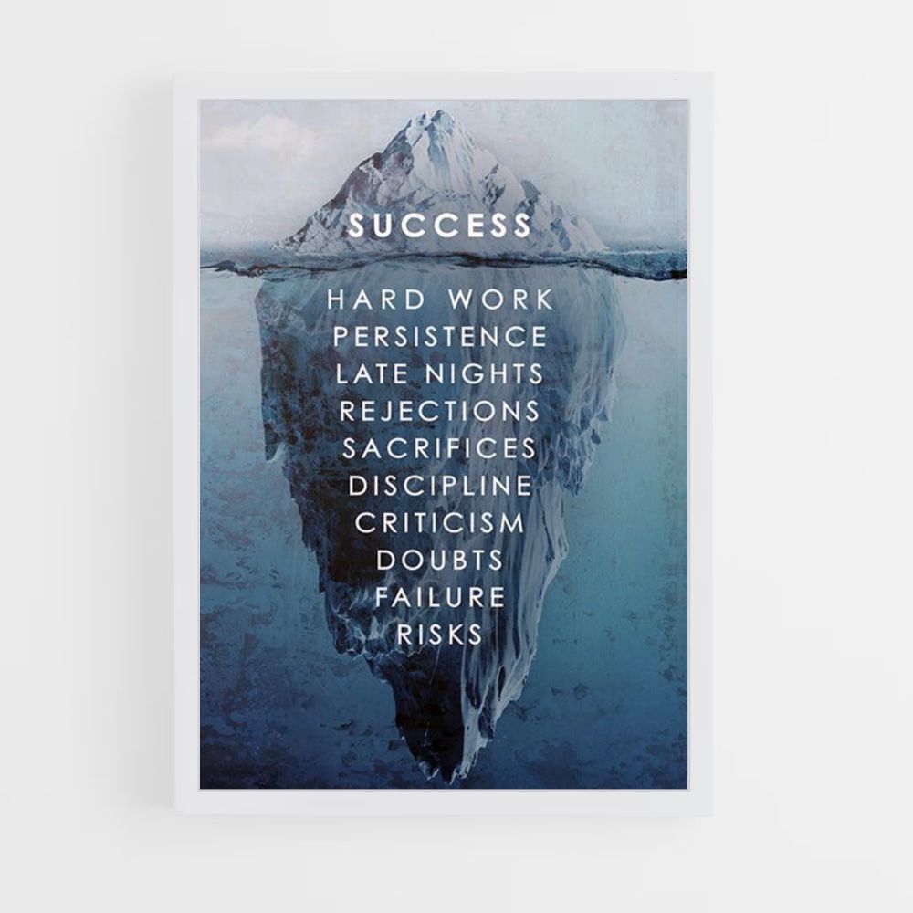 Poster di successo dell'iceberg