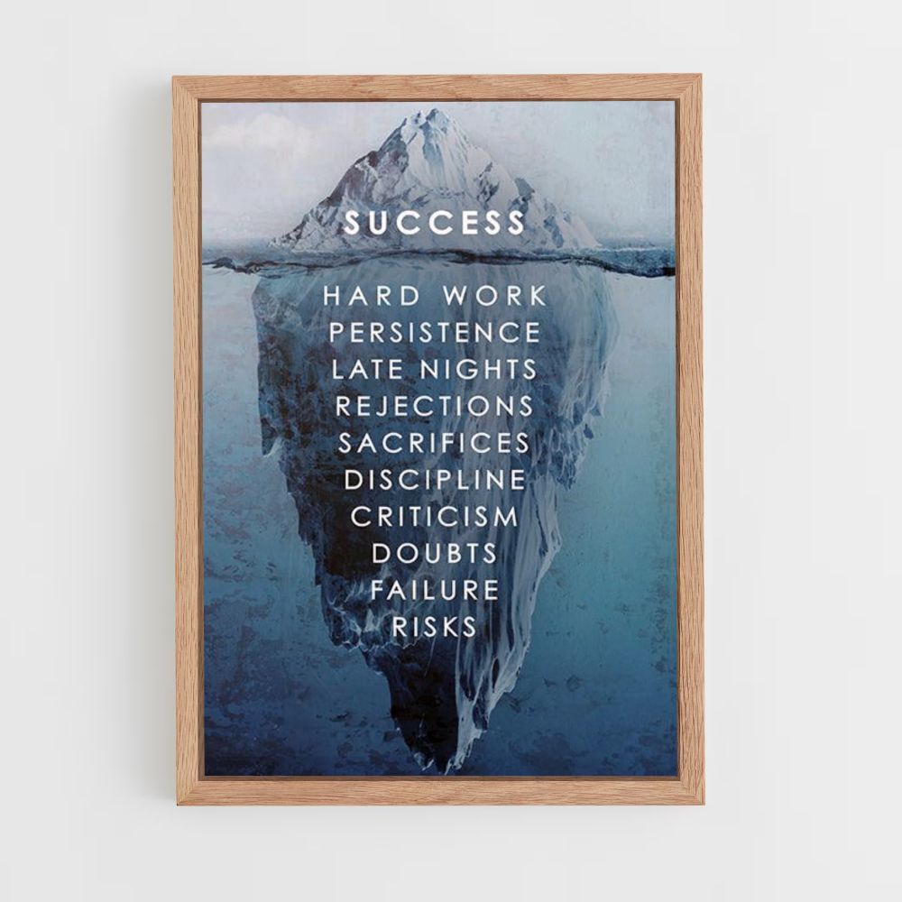 Poster di successo dell'iceberg