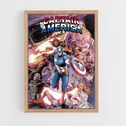 Locandina dei fumetti di Capitan America