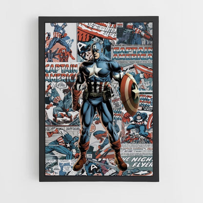 Poster dei fumetti di Capitan America