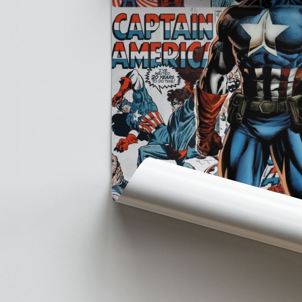 Poster dei fumetti di Capitan America