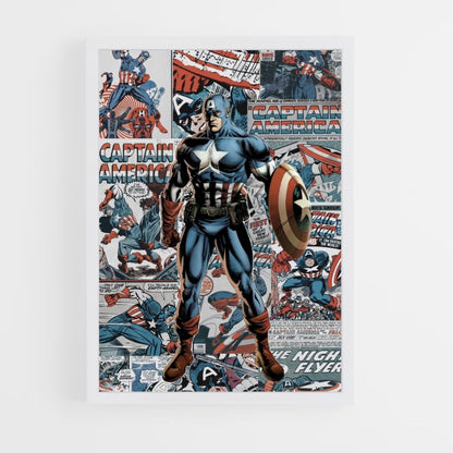 Poster dei fumetti di Capitan America