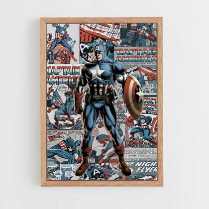 Poster dei fumetti di Capitan America