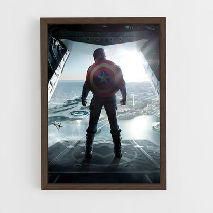captain-america-14 cadre Bois foncé