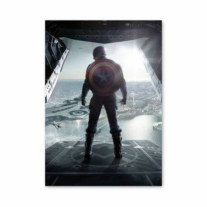 Poster Captain America Avion