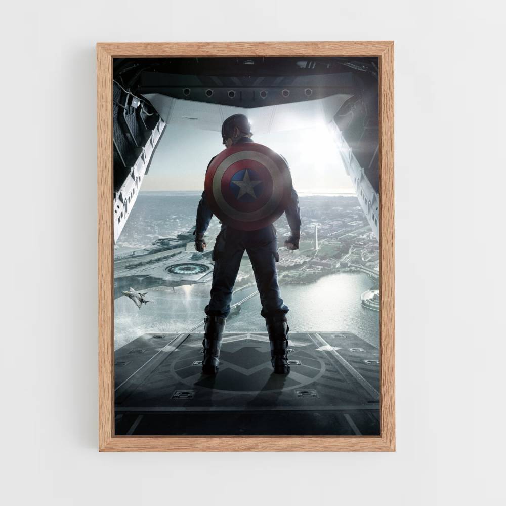 Poster Aereo di Capitan America