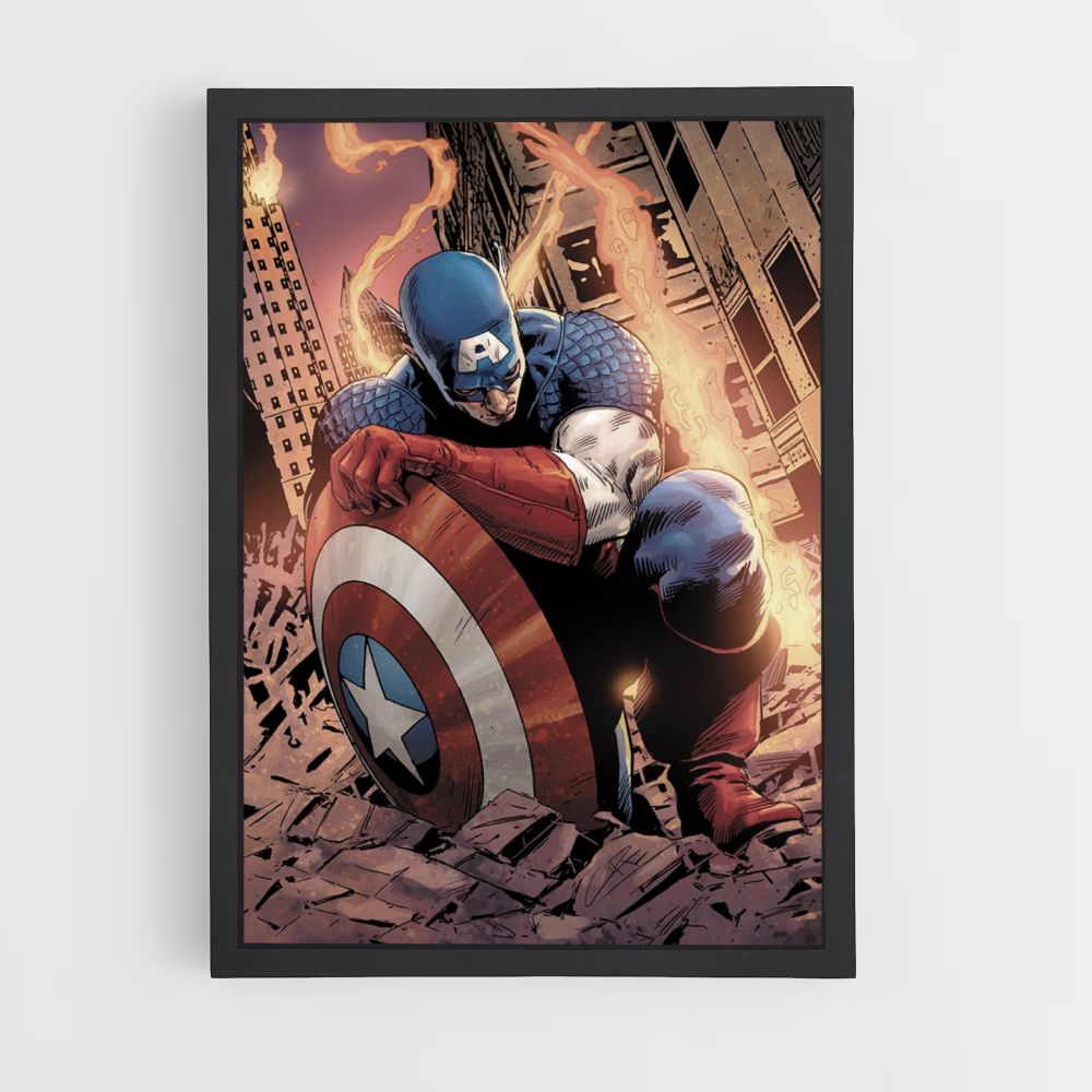 Poster Capitan America disegno