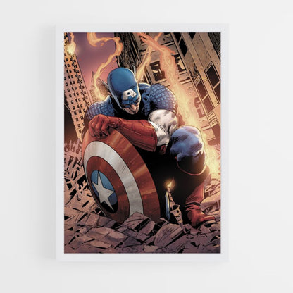 Poster Capitan America disegno