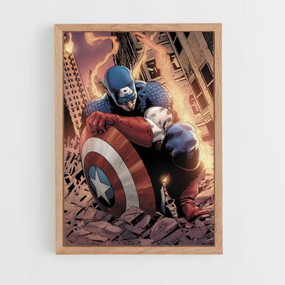 Poster Capitan America disegno