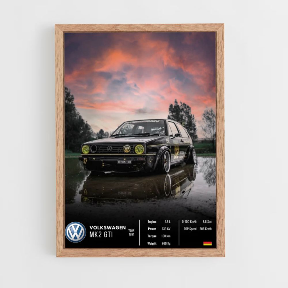 Manifesto della Volkswagen MK2 GTI