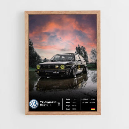 Manifesto della Volkswagen MK2 GTI