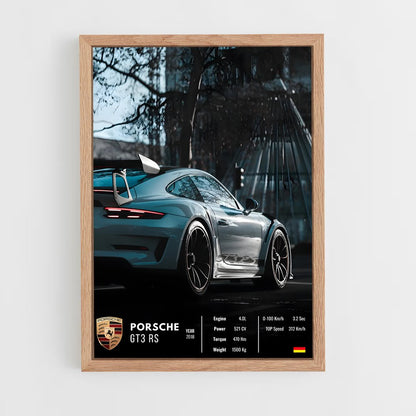 car-posters-12 cadre Bois clair