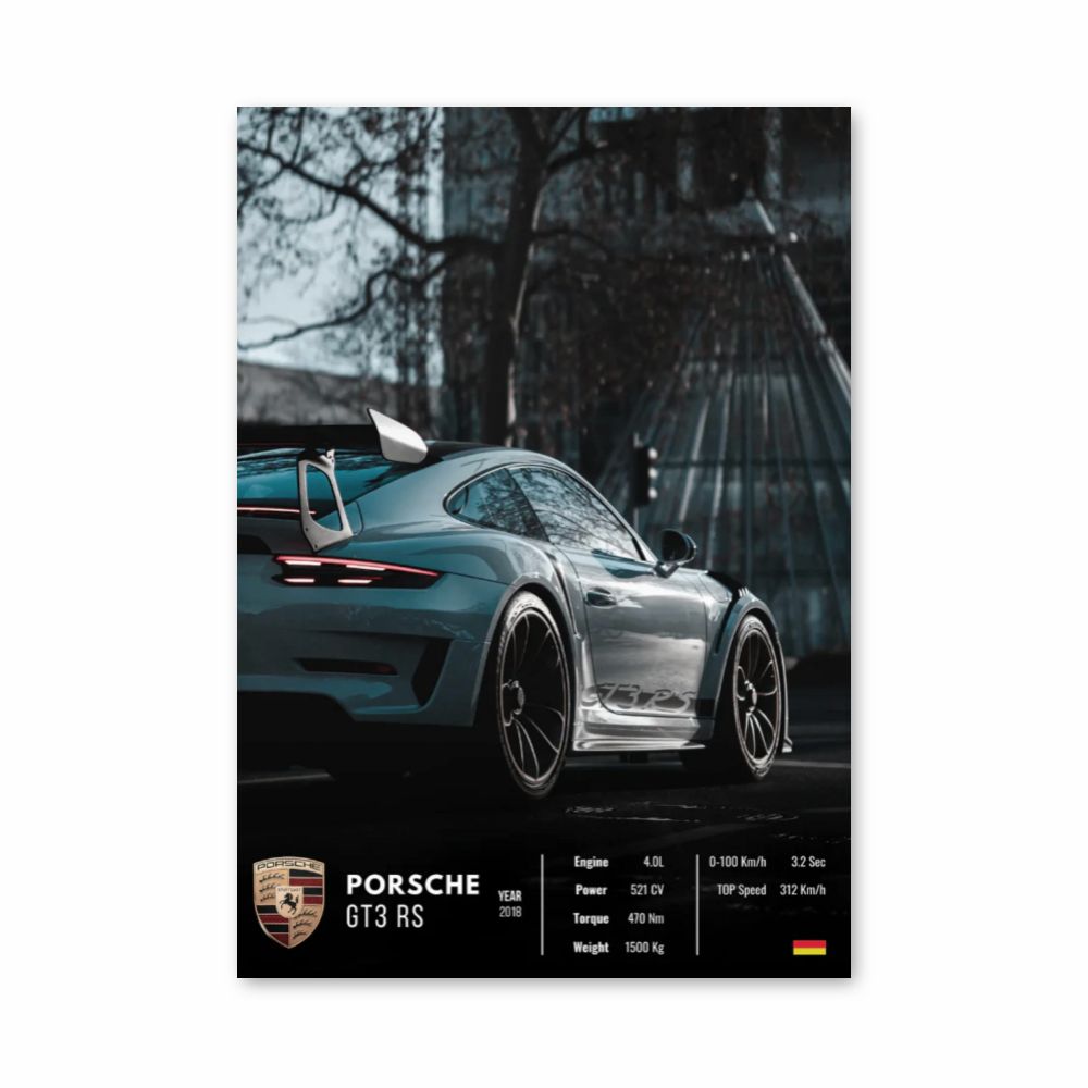 Locandina della Porsche GT3 RS