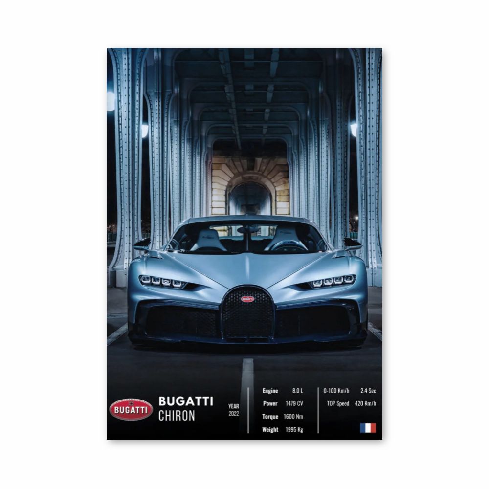 Locandina della Bugatti Chiron