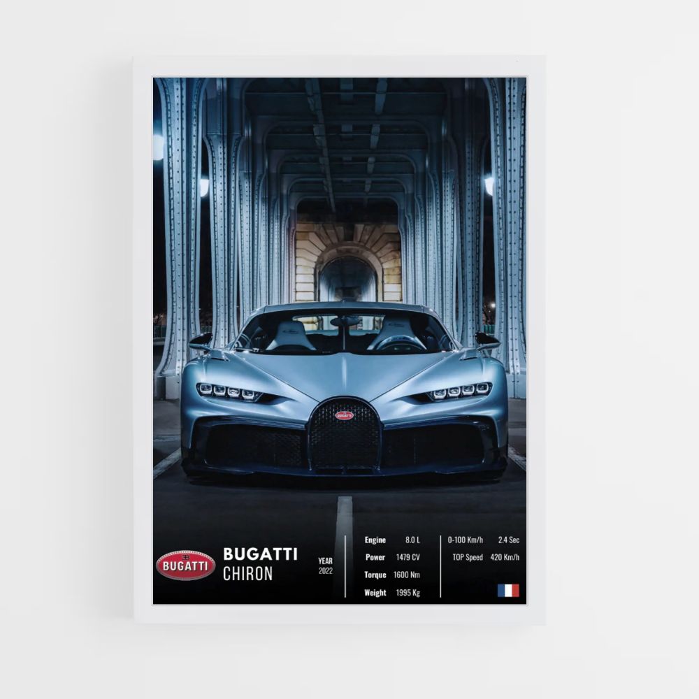 Locandina della Bugatti Chiron