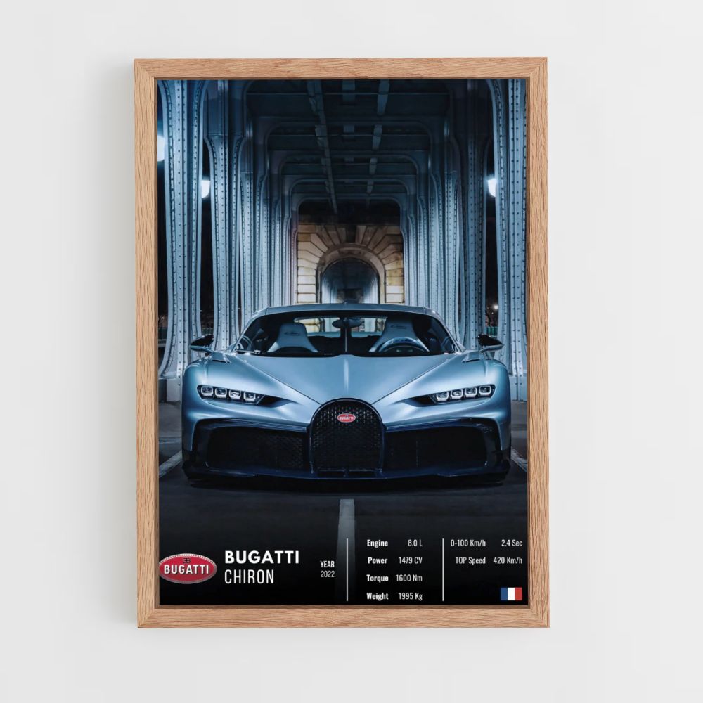 Locandina della Bugatti Chiron