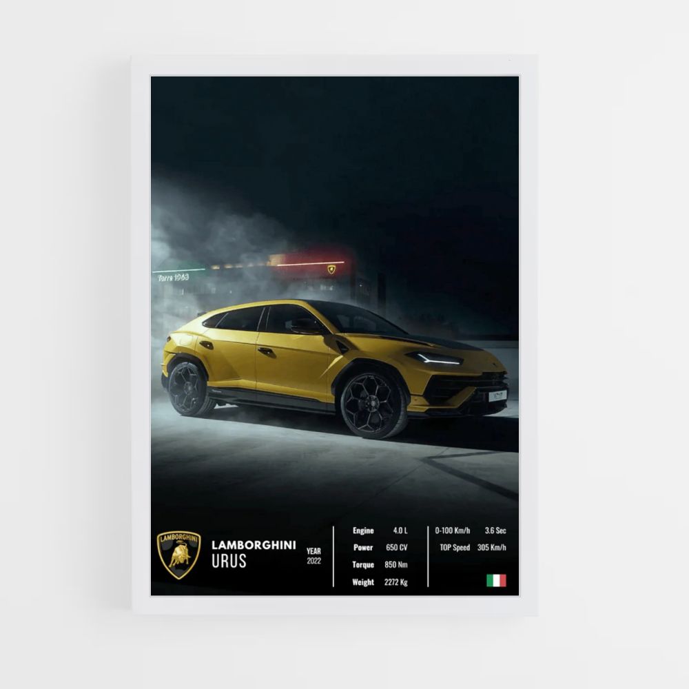 Locandina della Lamborghini Urus