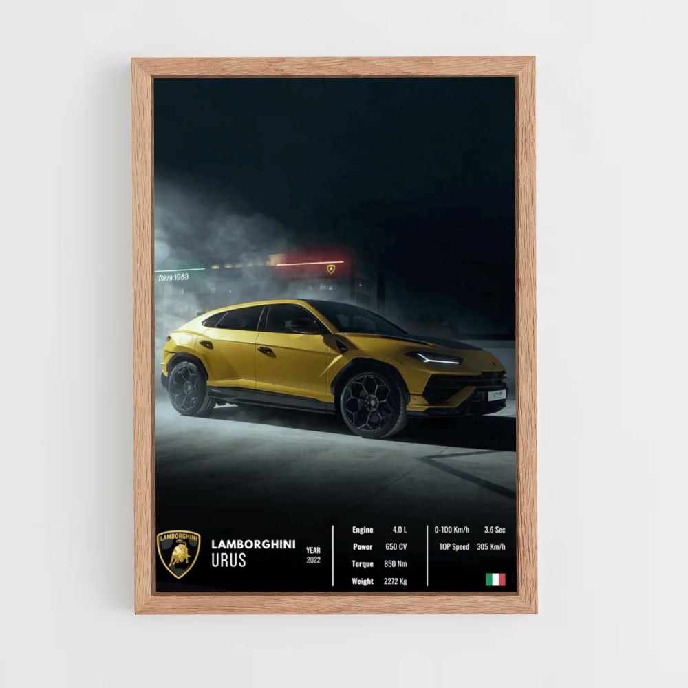 Locandina della Lamborghini Urus