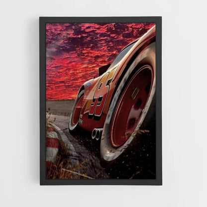 Poster Flash Mcqueen Rosso