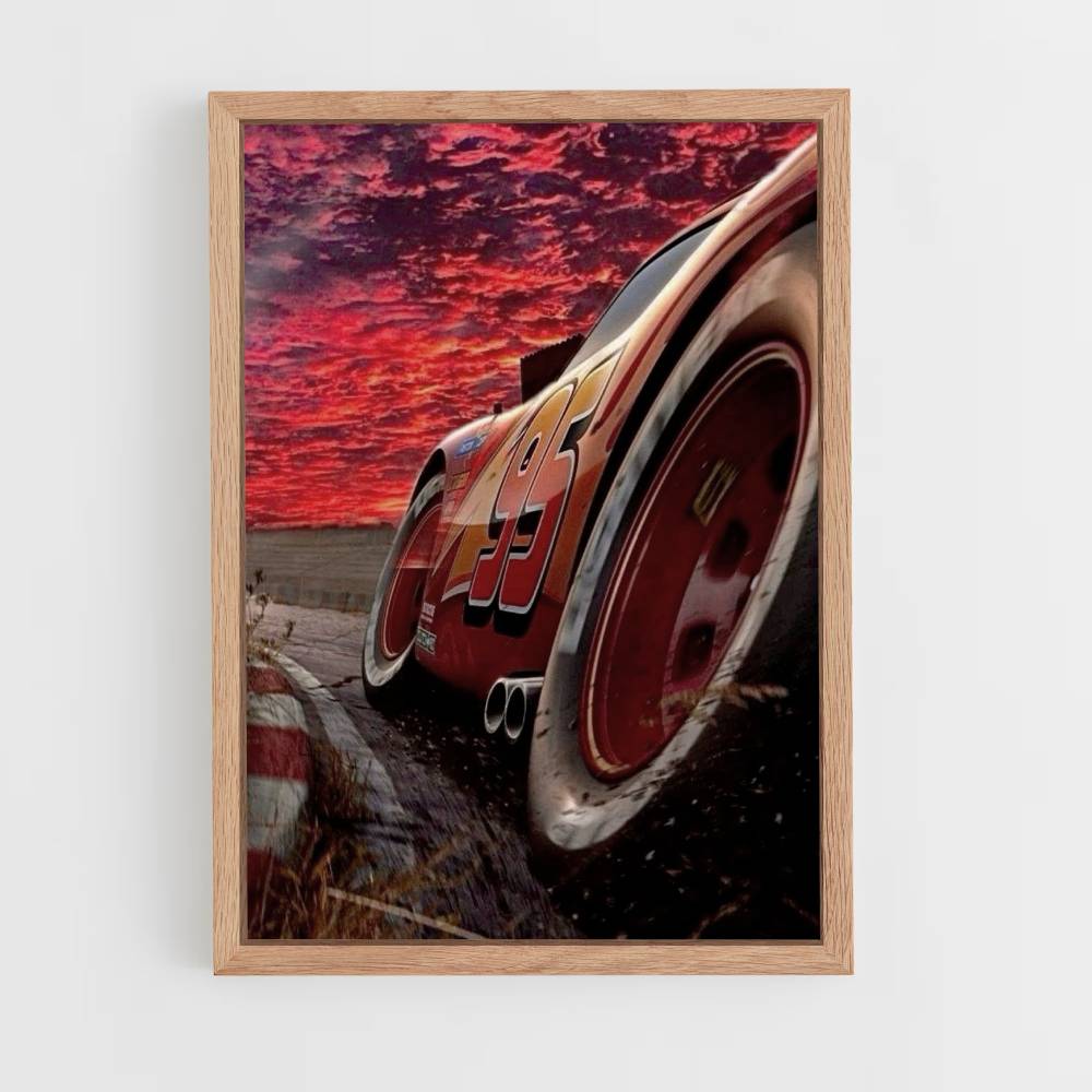 Poster Flash Mcqueen Rosso