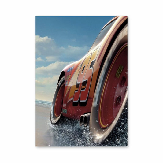 Poster Spiaggia di automobili