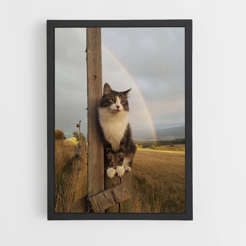 Poster del gatto arcobaleno