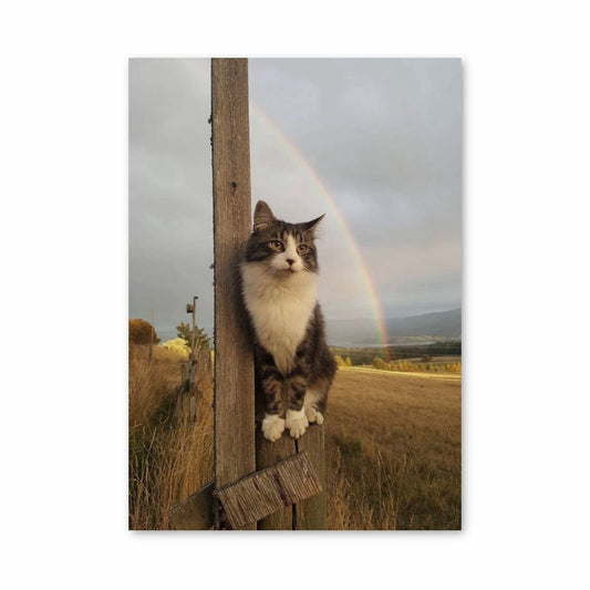 Poster del gatto arcobaleno