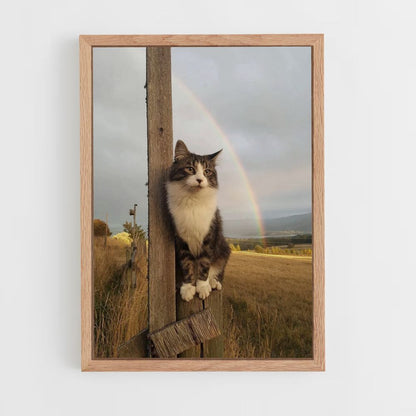 Poster del gatto arcobaleno