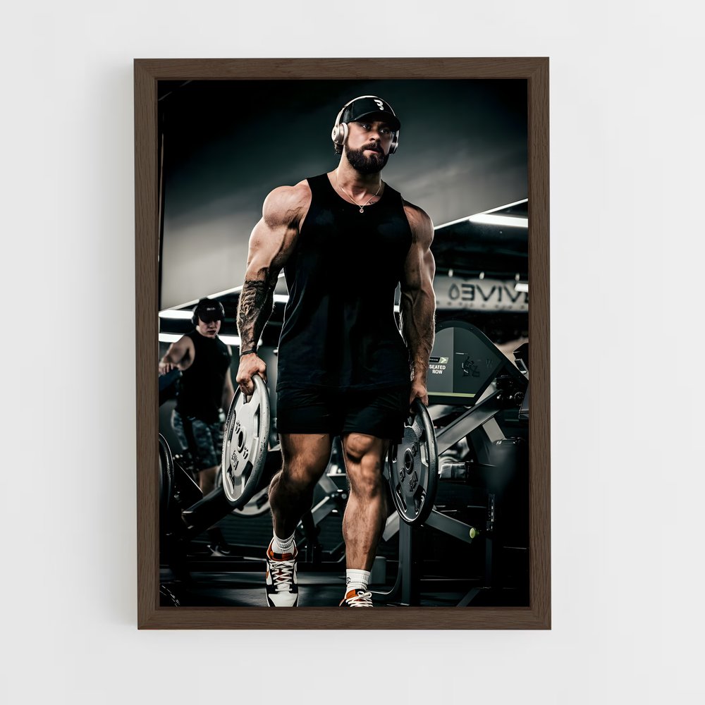 cbum-5 cadre Bois foncé