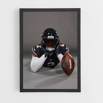 Poster con palloncino dei Chicago Bears