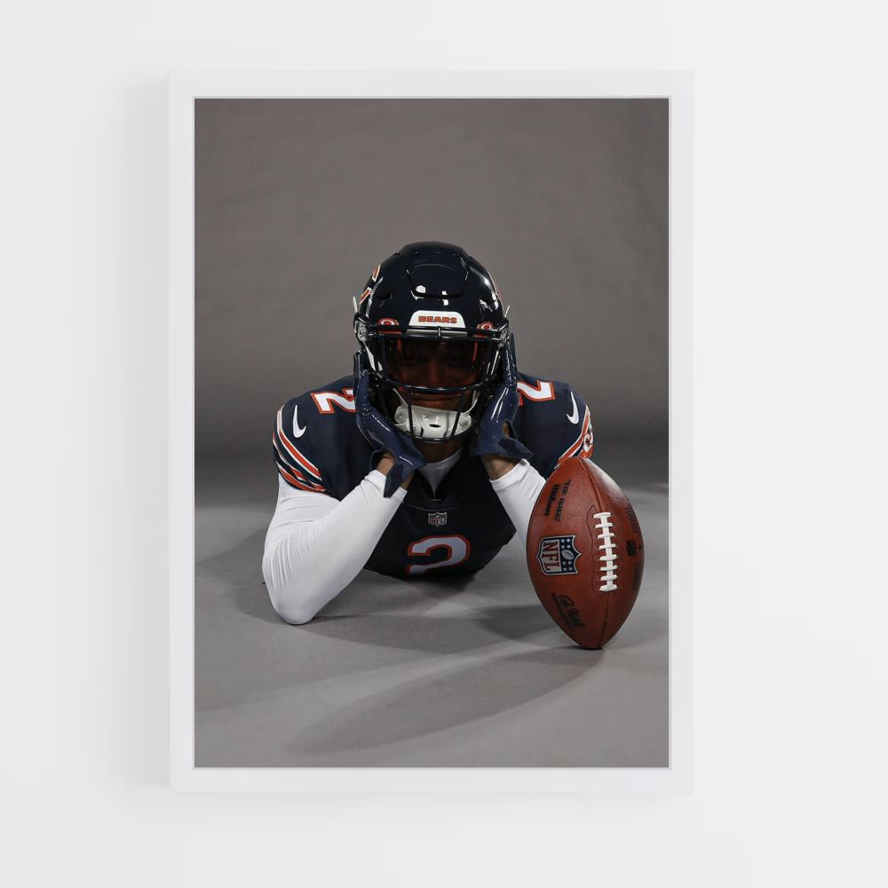 Poster con palloncino dei Chicago Bears