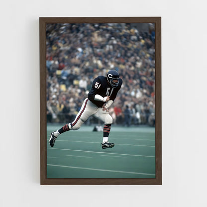 chicago-bears-3 cadre Bois foncé