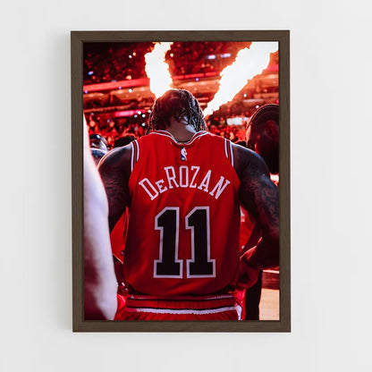 chicago-bulls-2 cadre Bois foncé