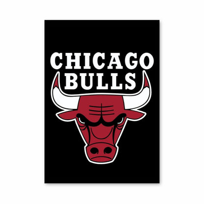 Poster con il logo dei Chicago Bulls