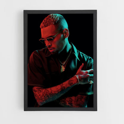 Poster scuro di Chris Brown