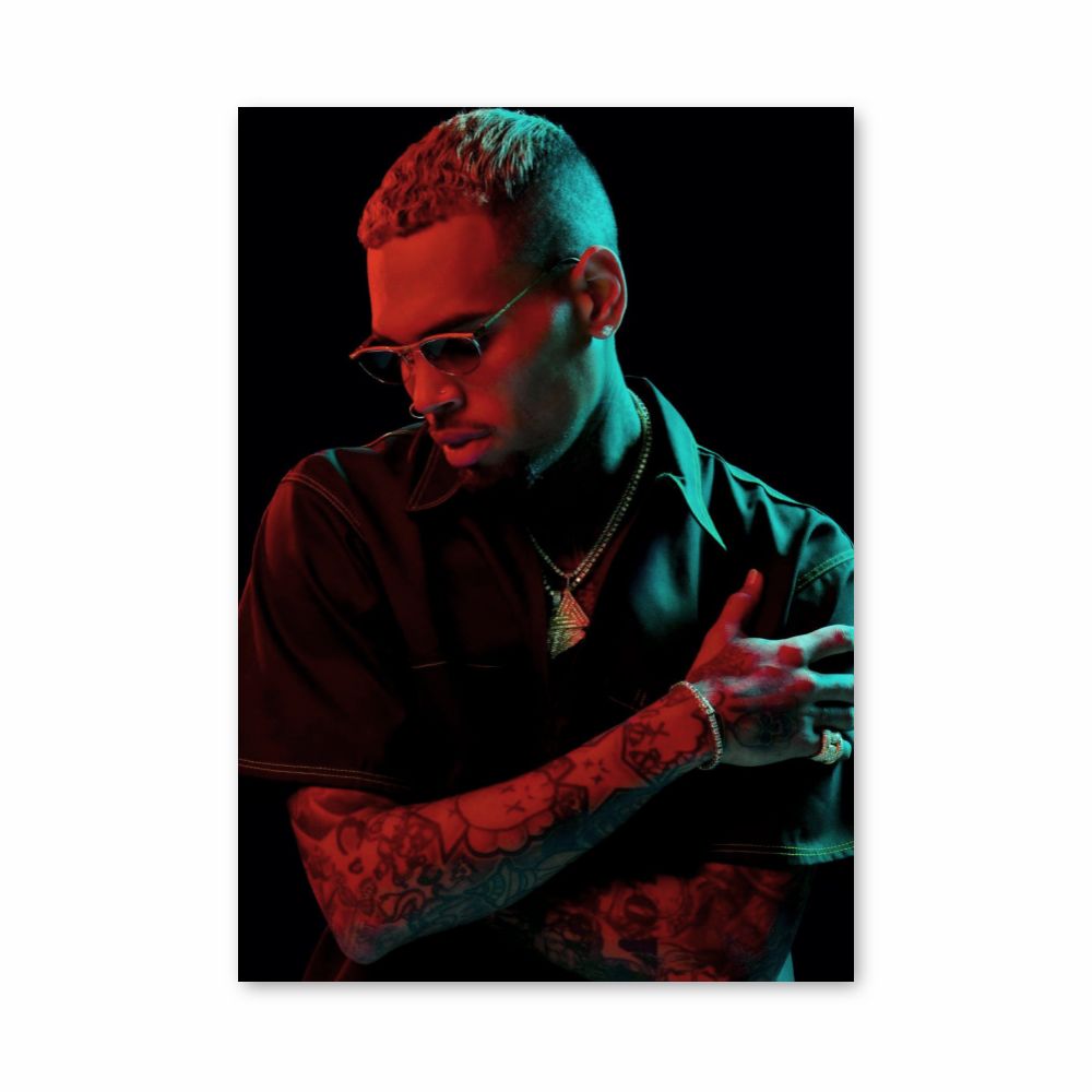 Poster scuro di Chris Brown